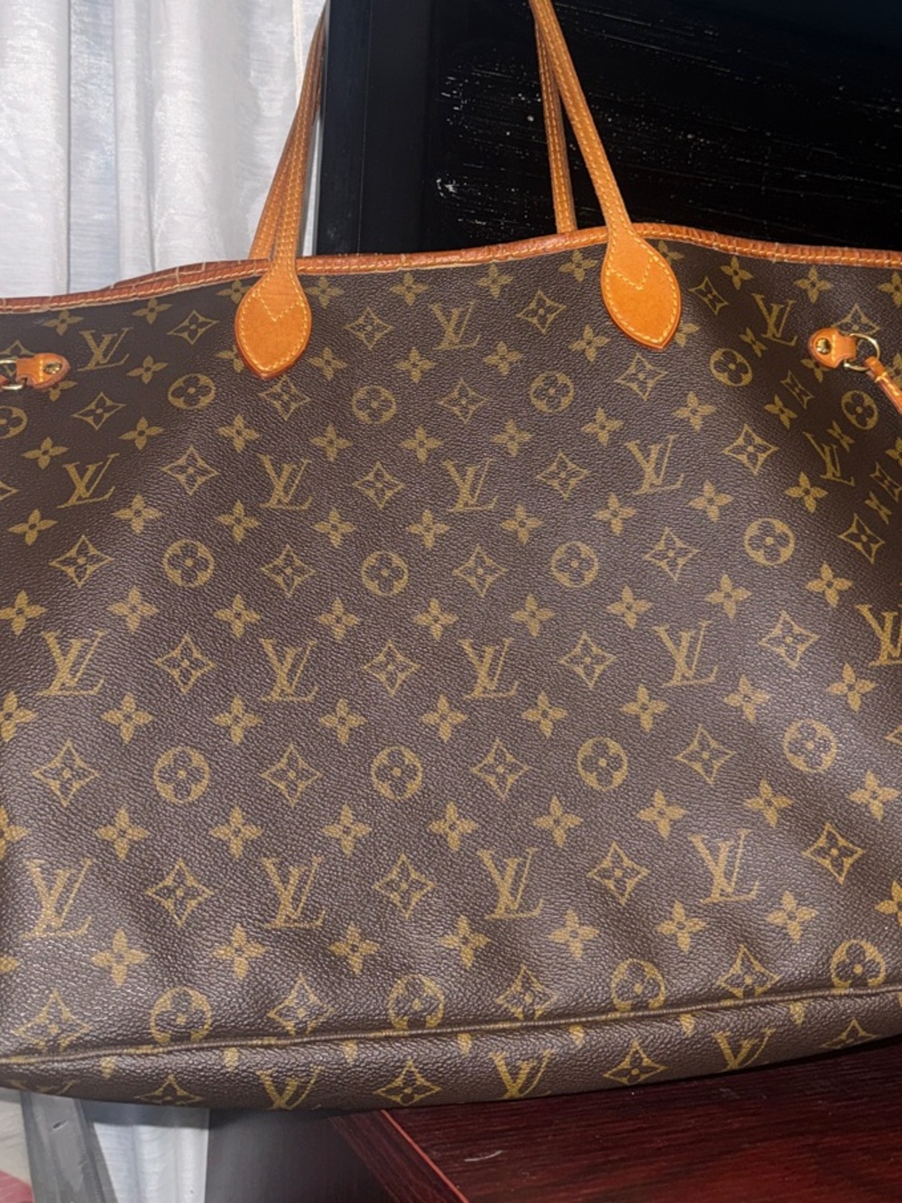 Louis Vuitton Monogram Canvas Neverfull Tote GM large size